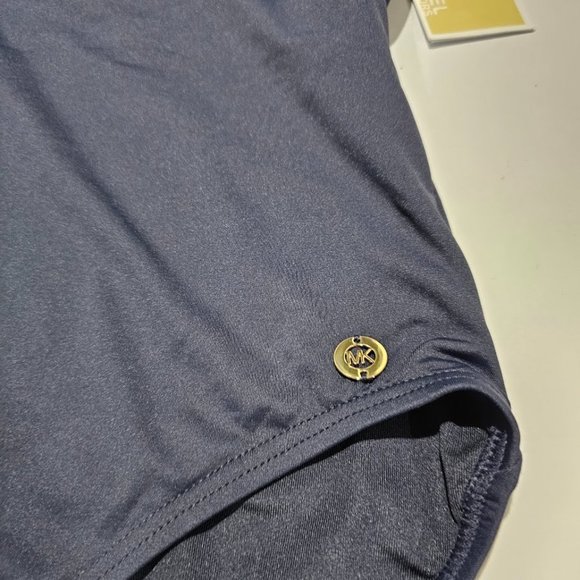 Michael Michael Kors Grommet V-Neck One-Piece Swimsuit Size 14 - Picture 8 of 14